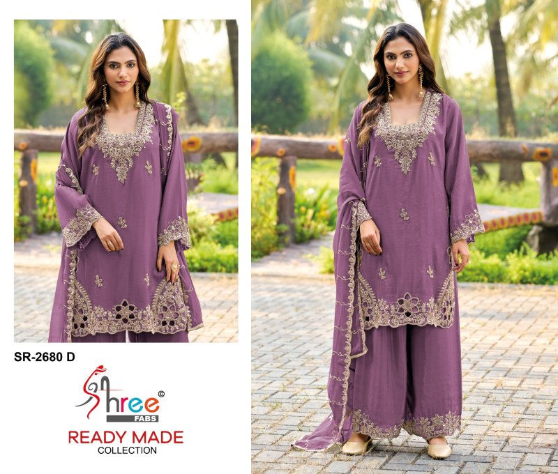Sr 2680 A To D By Shree Viscose Tissue Readymade Pakistani Suits 